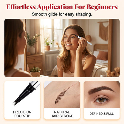 ⏰50% OFF⏰ Dual-Ended Waterproof Brow Pencil – Microblading Effect, Smudge-Proof, Beginner-Friendly, Natural Hair-Like Finish! 🖊️✨